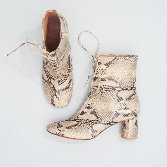 LoQ Agata In Ash Snake Boot - Size 37 - Never Work NWT and Box - Picture 2 of 4